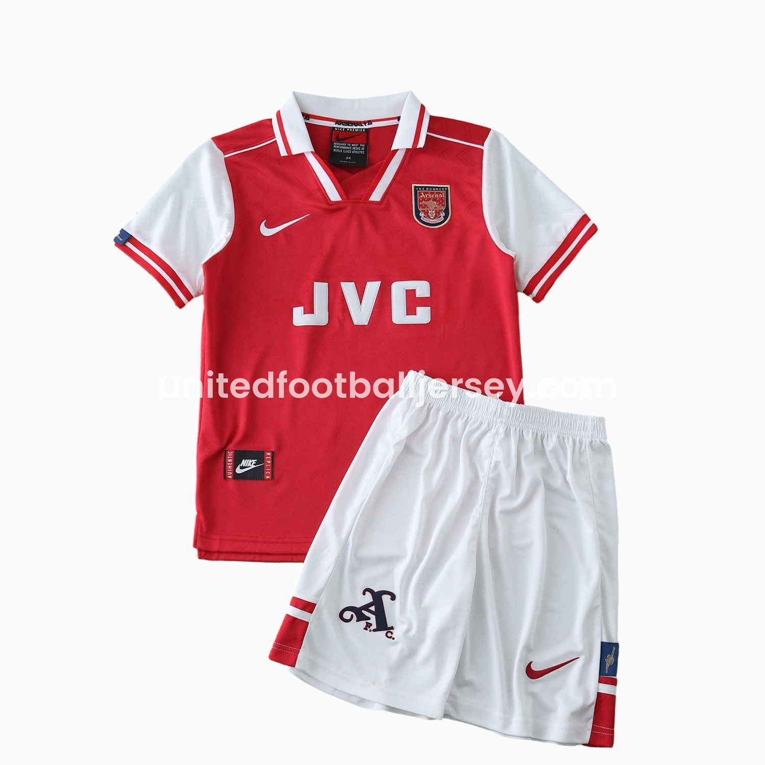 Retro Arsenal 1996-97 Home Kids Kit