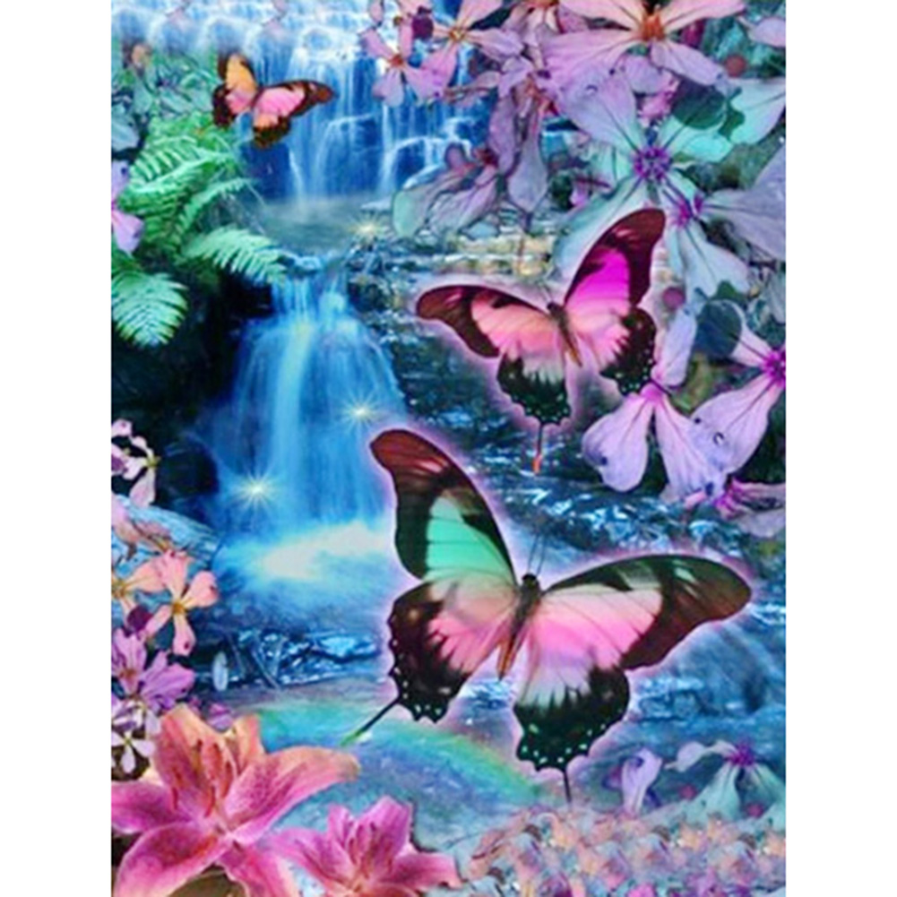 

40*50CM - Butterfly - Square Drill Diamond Painting, 501 Original