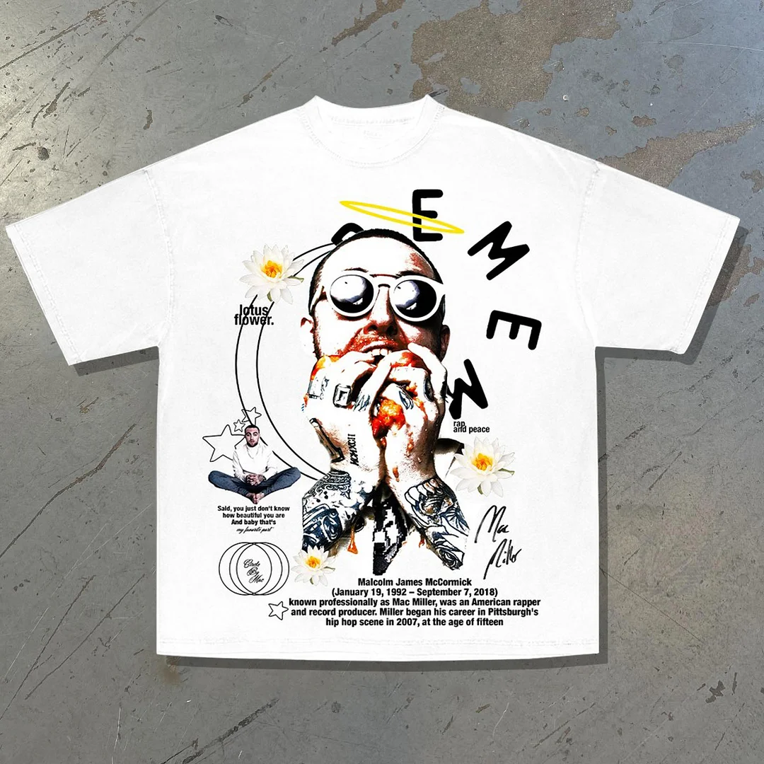 Rap album cotton T-shirt