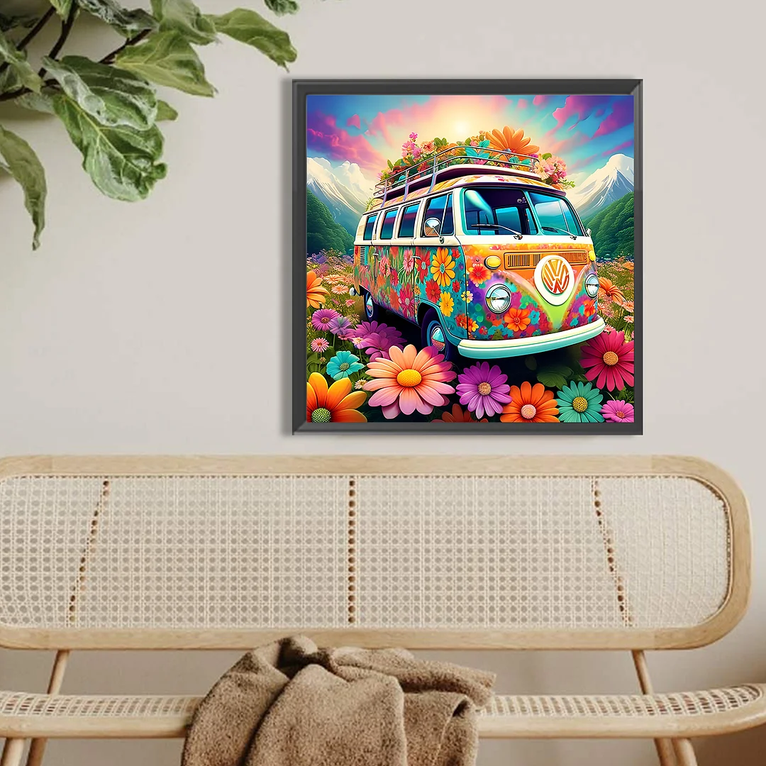 Diamond Painting - Full Round Drill - Bus(Canvas|40*40cm)