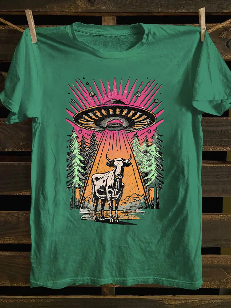 UFO Cow Abduction T-shirt
