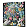 Framed Diamond Painting - Special Shaped - Easter Egg (25x25cm)