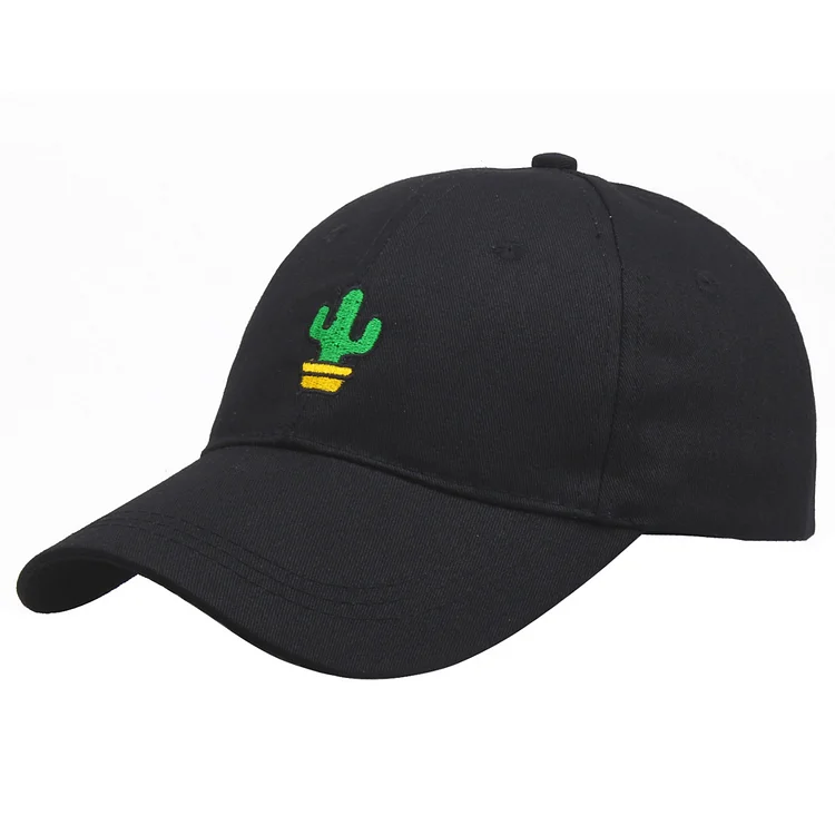 Cactus Embroidery Baseball CapWomen Men Hat Sport Visors Snapback Cap Sun Hat Breathable Outdoor Caps