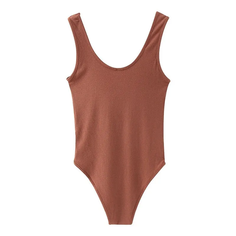 Sexy Bodysuit Women Off Shoulder Body Top Streetwear Bodysuits suit clothes para catsuit clothing size Solid O Neck Sleeveless