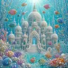 Pearl Full DIY 5D Round Drill Gem Art Diamond Painting Kits 15.75x15.75 in Diamond Dots Paintings Picture Arts Craft Diamond Art Kits for Adults Beginner Home Wall Decor