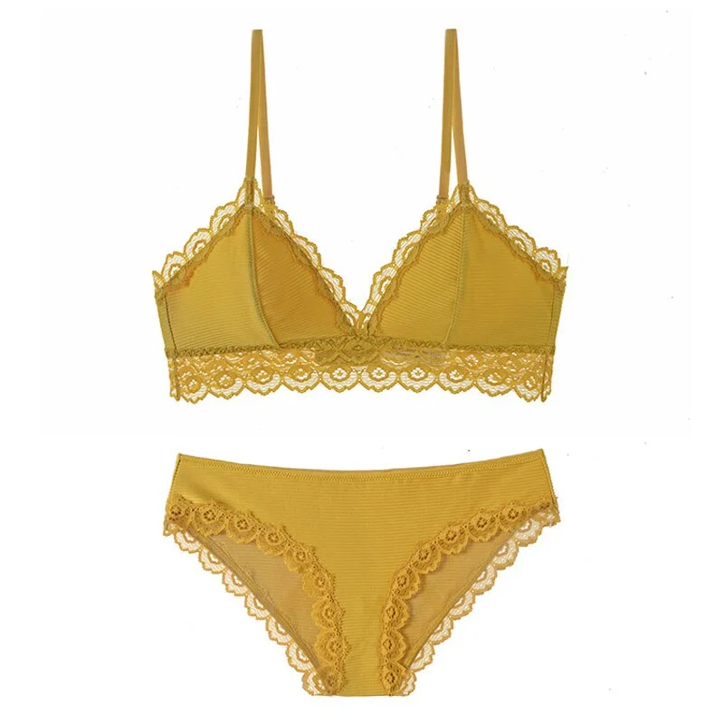 Meet'r Fashion Sexy Bra set Women's Push Up Lace Underwear Bra And Panties Thin Breathable Brassiere Lingerie set Free Shipping