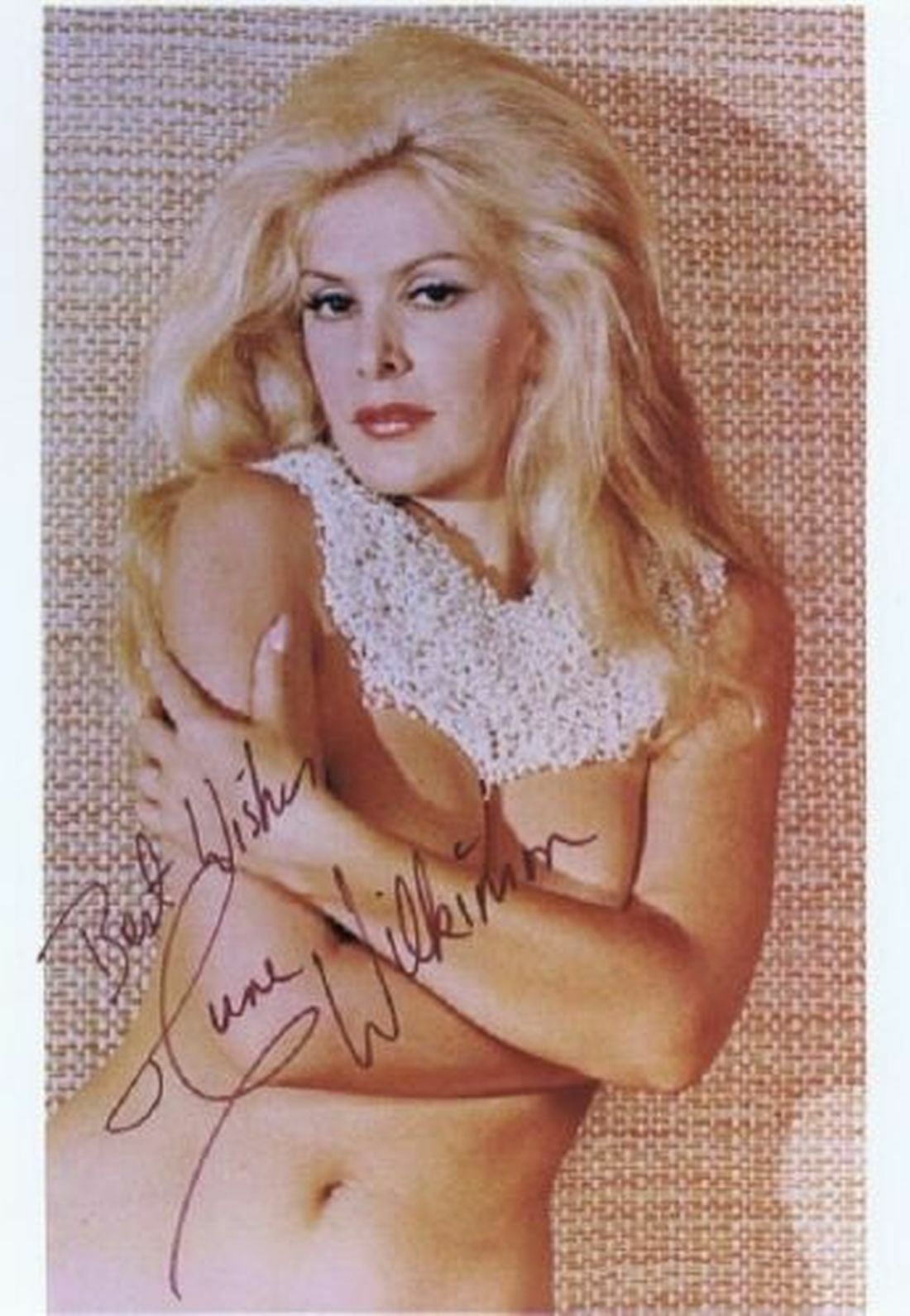 JUNE WILKINSON, ACTRESS MODEL PLAYBOY SIGNED 8X10 Photo Poster painting WITH COA