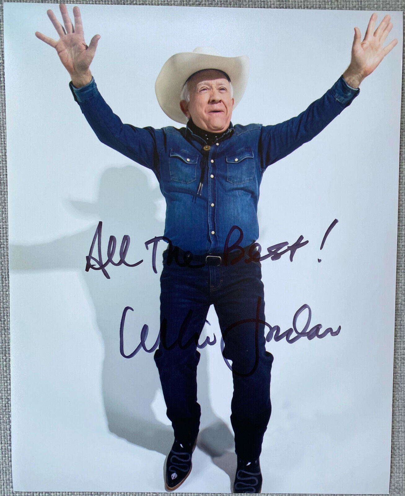 Leslie Jordan Signed In-Person 8x10 Photo Poster painting - Authentic, Will & Grace