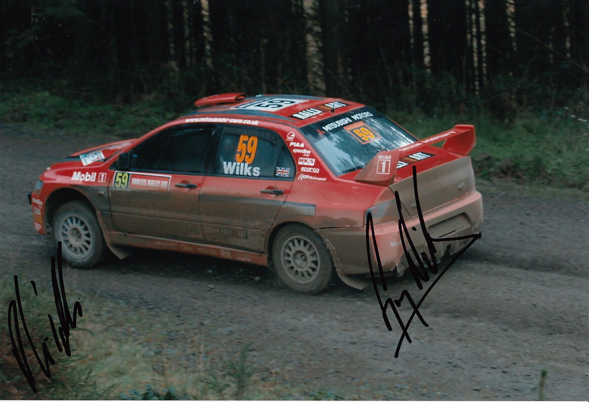 Guy Wilks and Phil Pugh Hand Signed Mitsubishi Photo Poster painting 12x8 2.