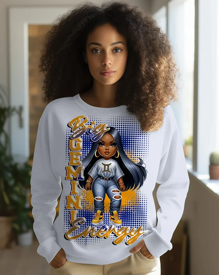 Big Gemini Energy Crewneck Sweatshirt