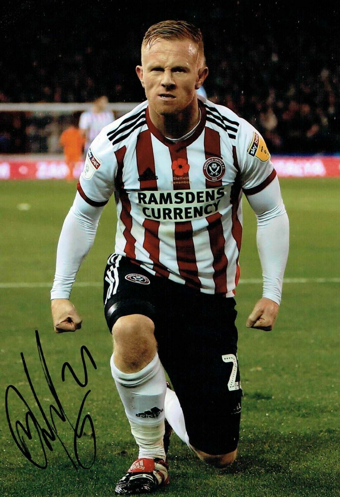 Mark DUFFY Sheffield United Signed Autograph 12x8 Photo Poster painting 3 AFTAL COA SUFC Blades