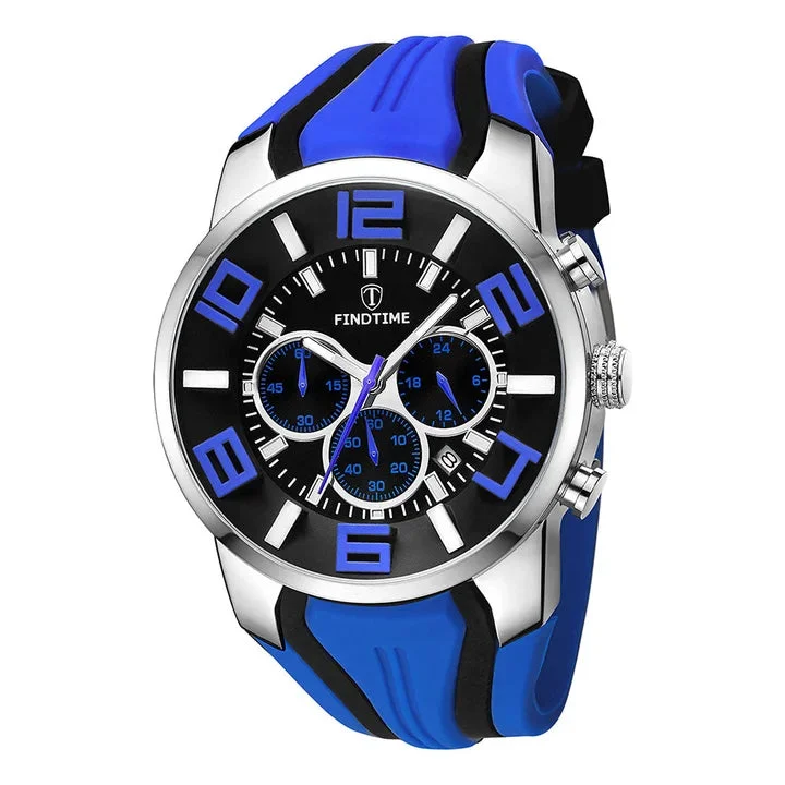 Men's Luminous Sport Watches Waterpoof Quartz Stopwatch