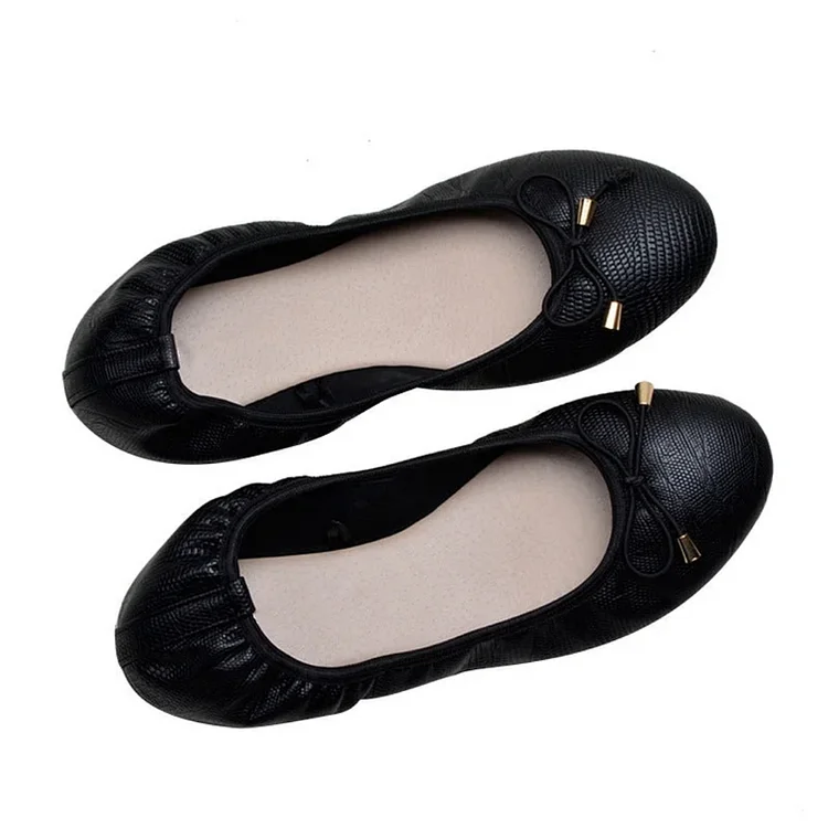 Women's Soft Cushion Comfort Round Toe Elastic Adjustable Flats shopify Stunahome.com