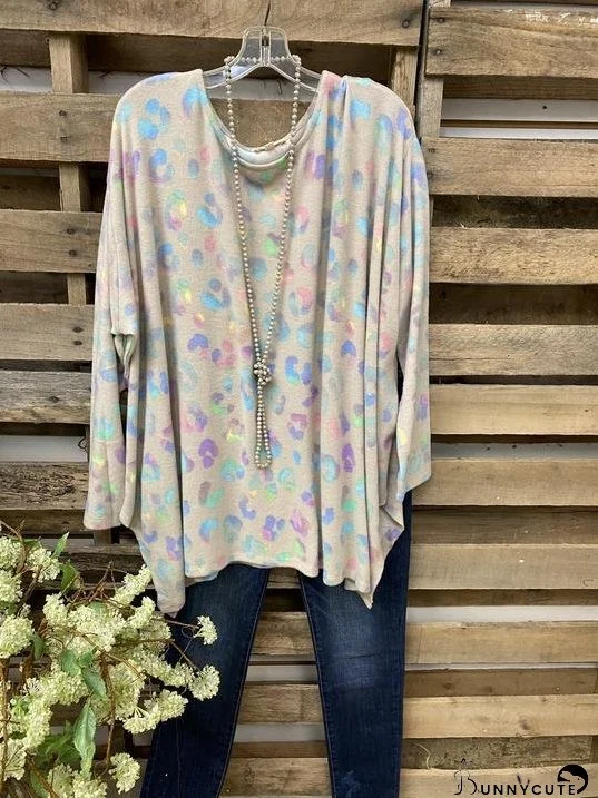 Casual leopard print top for Women