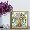 Diamond Painting Special Shaped Drill Mandala Cross With Frame(8.46x8.46inch)
