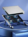 Laptop Cooling Fan with 2/4 Fans Foldable RGB 7 Height for 11-17.3 Inch Notebook