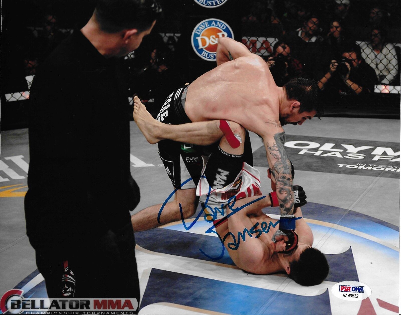 Dave Jansen Signed Bellator MMA 8x10 Photo Poster painting PSA/DNA COA UFC WEC M-1 Autograph 2