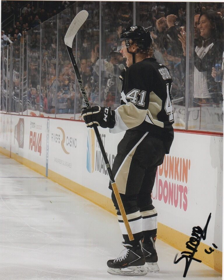 Pittsburgh Penguins Daniel Sprong Signed Autgraphed 8x10 Photo Poster painting COA D