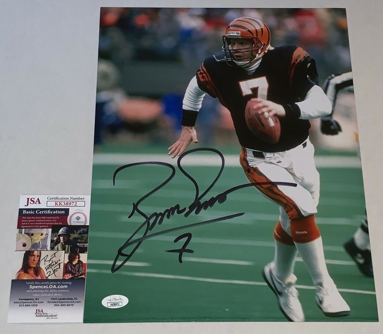 Boomer Esiason signed Cincinnati Bengals 11x14 Photo Poster painting autographed 2 JSA