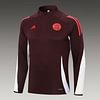 Joyfball 2024/2025 Bayern Munich Half-Pull Training Suit Purple Football Shirt 1:1 Thai Quality