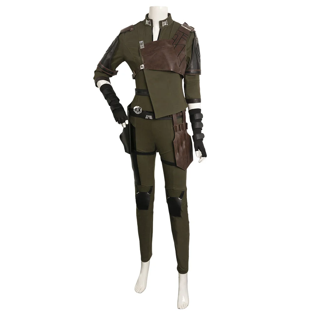 Movie Guardians Of The Galaxy Gamora Green Combat Outfits Cosplay Costume Halloween Carnival Suit