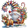 (US Only)6pcs Xmas Gnome - Diamond Painting - Partial Special Shaped Drill (Canvas|30*30cm)