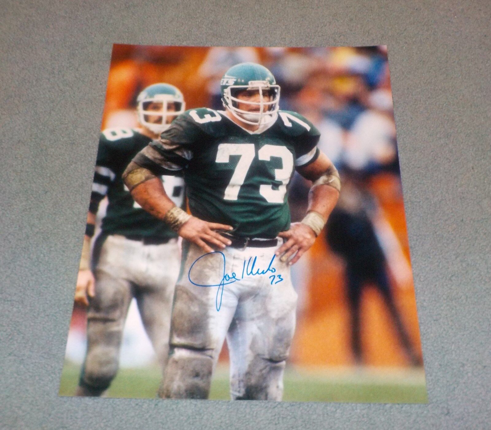 NY Jets Joe Klecko Signed Autographed 16x20 Photo Poster painting COA B