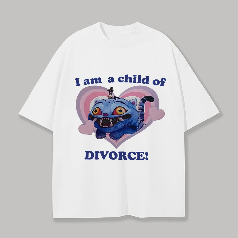 I Am A Child Of Divorce Printed Unisex Oversized T-shirts