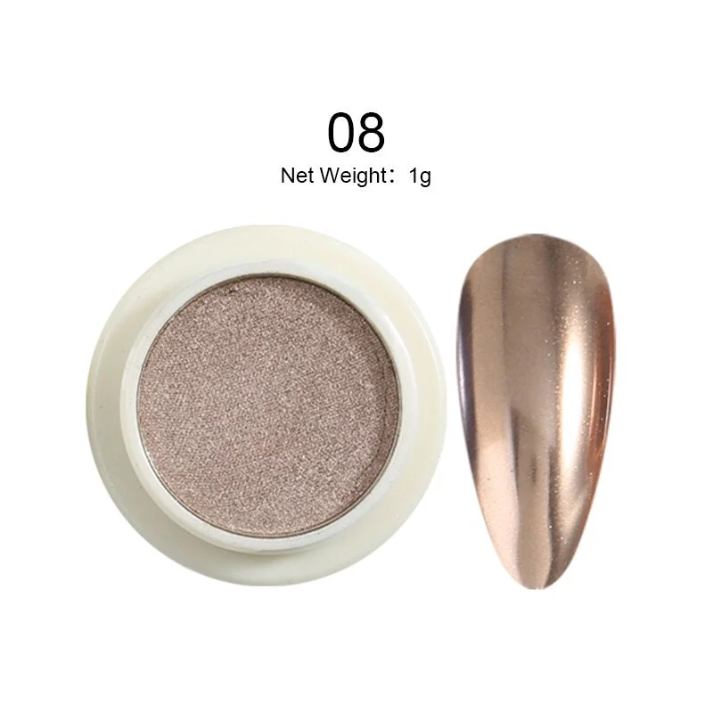 1 Box Solid Mirror Nail Glitters Powder  Dust for Metal Nail Art Nail Powder Chrome Pigment DIY Nail Art Decorations-Nail Inspo