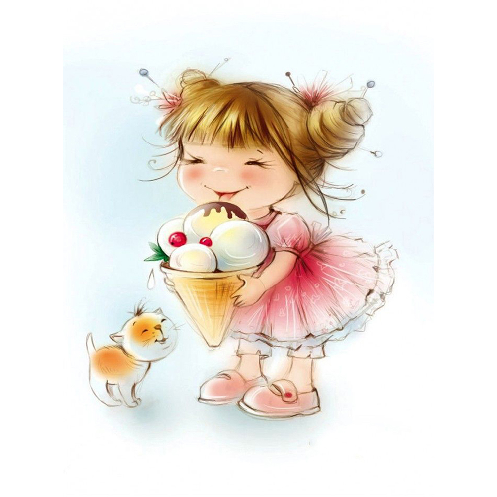 

Child Life - 11CT Stamped Cross Stitch - 50*40CM, 501 Original