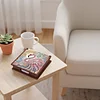 Wooden DIY Flamingo Diamond Painting Kit Note Box with 160 Papers for Office