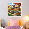 Farm Cottage-11CT Stamped Cross Stitch 45*45cm/17.72*17.72in tapestrymarket