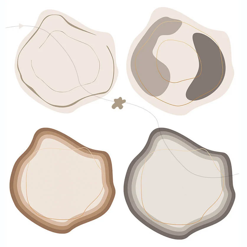 Round Rug for Living Room / Bedroom