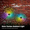 Solar Fence Lights Mandala Theme Waterproof Metal Solar Powered Deck Step Stair Lights for Garden Post Patio Decor Gifts for Women Mom