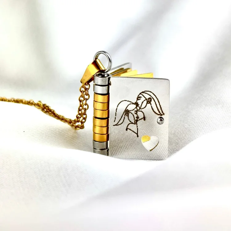 For Sisters - I Love You Sister Book Necklace