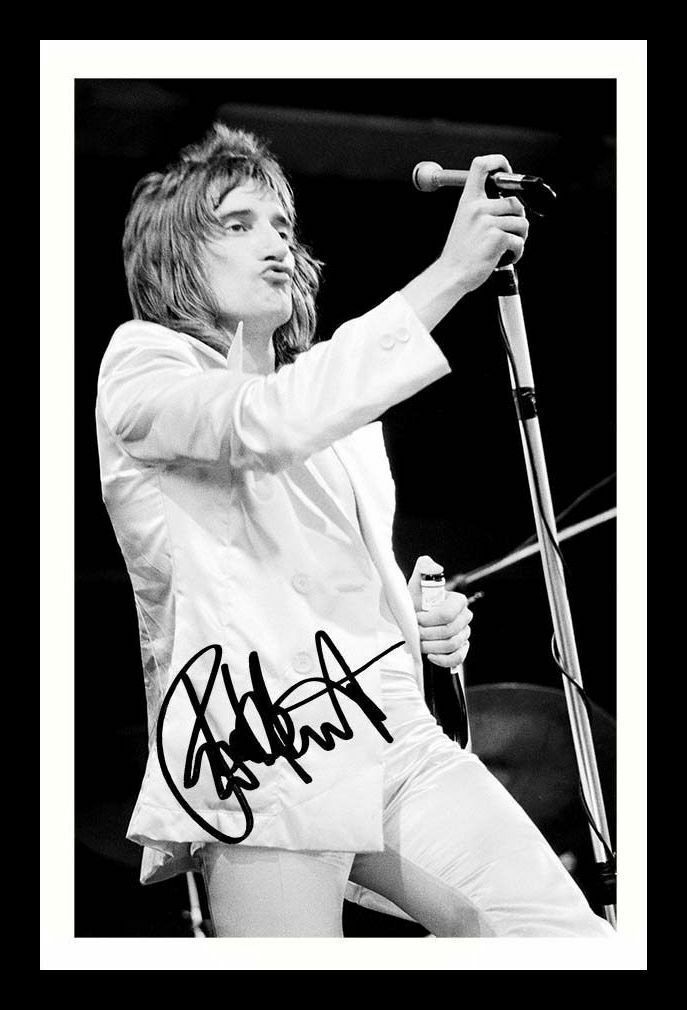 Rod Stewart Autograph Signed & Framed Photo Poster painting 9