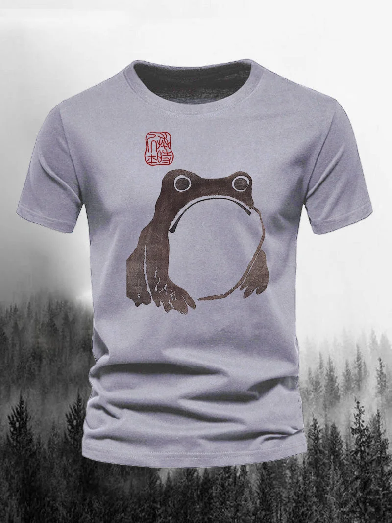 Men's Grumpy Frog Short-Sleeved Shirt in  mildstyles