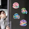 6Pcs Acryl Meerjungfrau - 5d DIY Handwerk Aufkleber Magnet