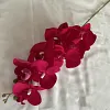 9 Heads Pink Purple Velvet Orchid Autumn Decor Artificial Flower