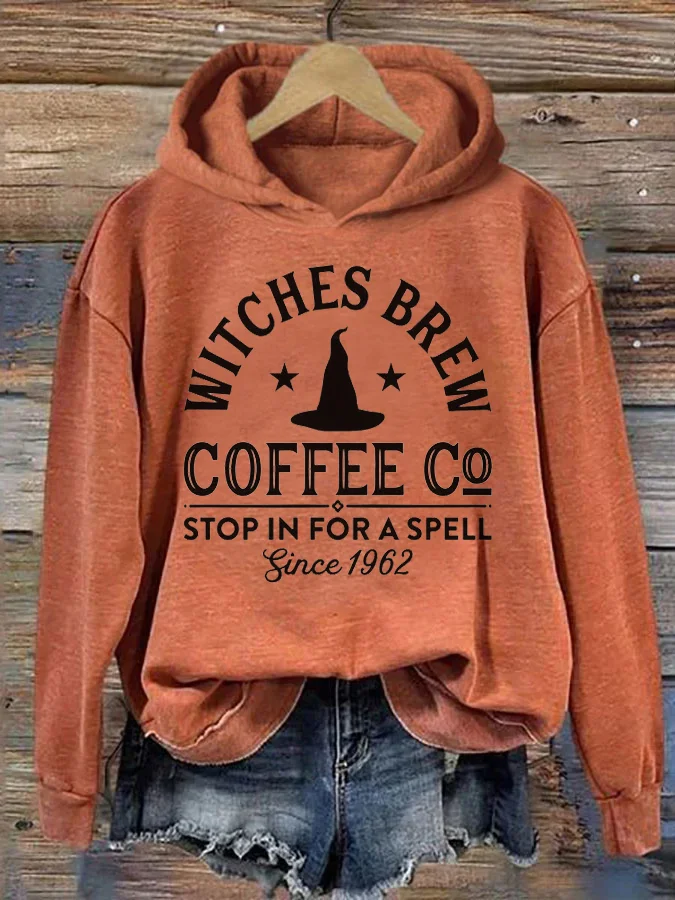 Comstylish Women's Casual Print Long Sleeve Hoodie