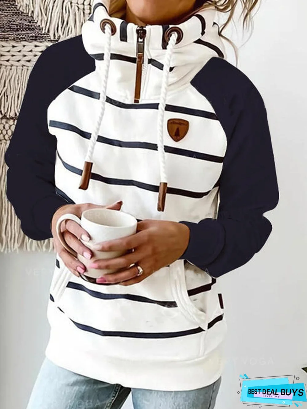 Hoodie Long Sleeve Zipper Sweatshirt