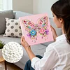 Flower Butterfly Art Diamond Painting Kit for Adults Home Decor 25x25cm With Frame