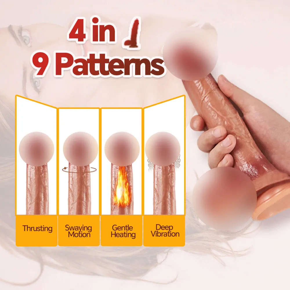 Thrusting Massager & Rose Suction Toy Vibrator