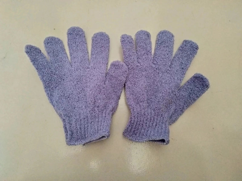 Minimalist Solid Color Nylon Bath Gloves