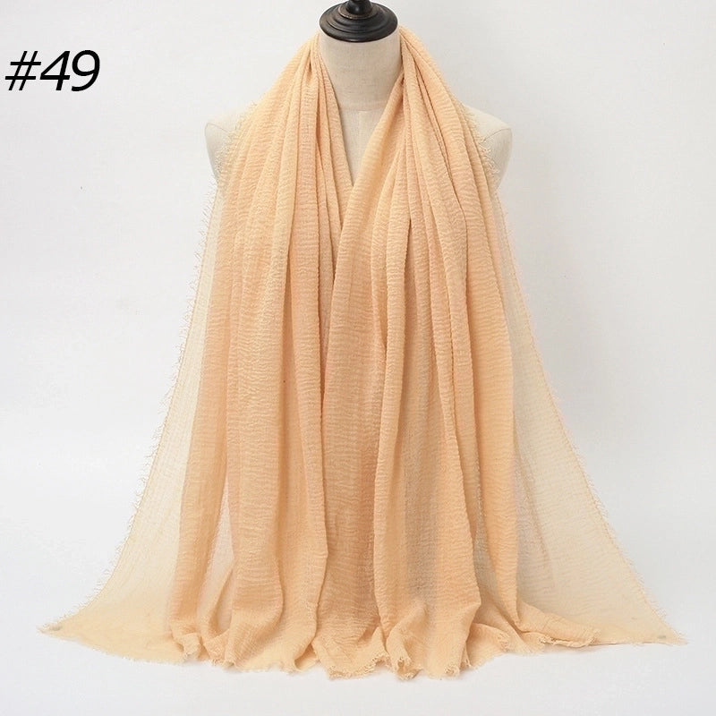 20 Pieces Fashion Solid Color Cotton Pashmina Scarves