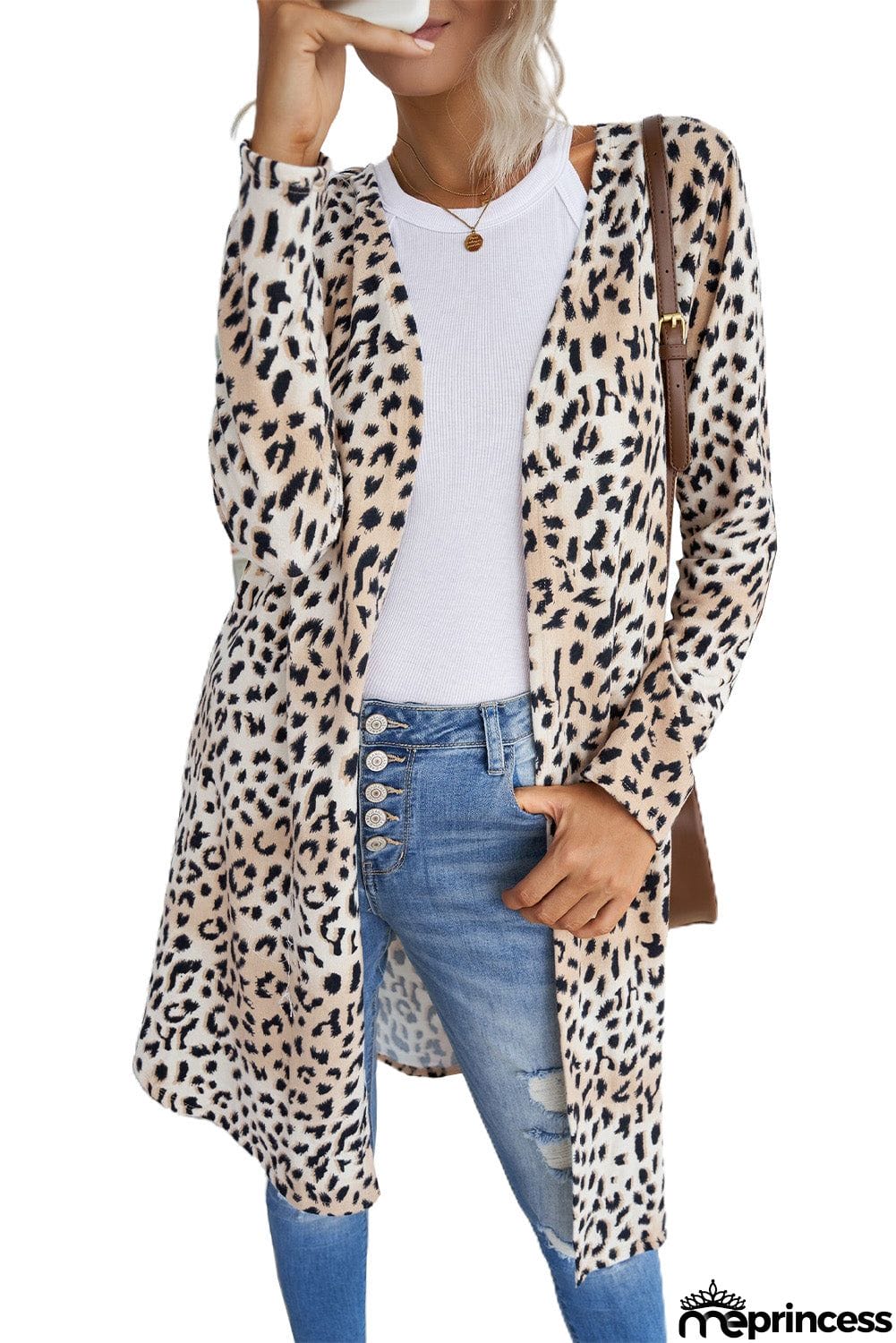Print Long Cardigan