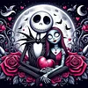 Jack And Sally-Full Round Diamond Painting 40*40cm