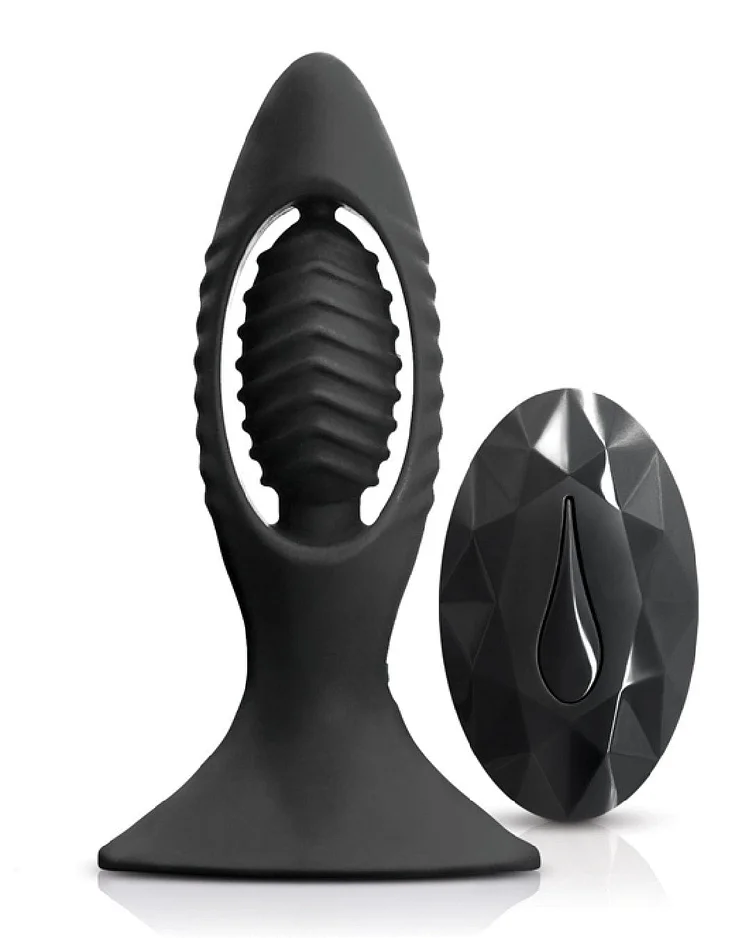 Pornhint Renegade Powerful Remote Control Anal Plug - Black