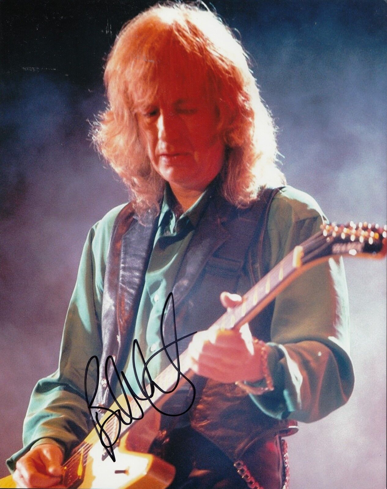 BRAD WHITFORD signed (AEROSMITH) GUITARIST MUSIC 8X10 Photo Poster painting W/COA #2