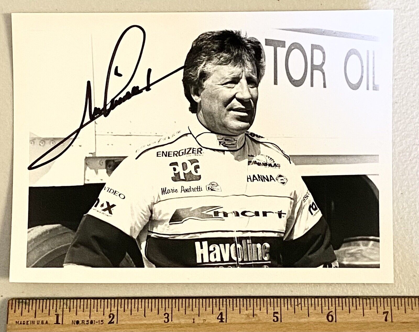 Mario Andretti USA ???? Formula 1 Signed 5x7 Picture Photo Poster painting NICE Autograph RARE